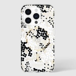 kate spade new york Tough Multi Floral Black and White MagSafe - iPhone 15 Pro